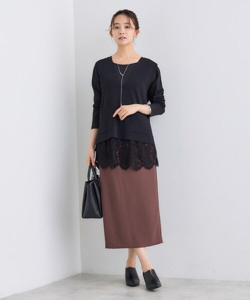 INDIVI / インディヴィ ニット・セーター | Vネック ニットジレ | 詳細4