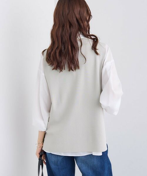 INDIVI / インディヴィ ニット・セーター | Vネック ニットジレ | 詳細7