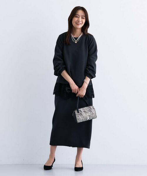 INDIVI / インディヴィ カットソー | 【SETUP可能／袖コンシャス】ダンボールジャージトップス | 詳細7