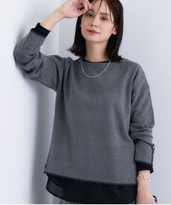 INDIVI / インディヴィ ニット・セーター | 【洗える／SETUP可能】ジャカードボートネックニット