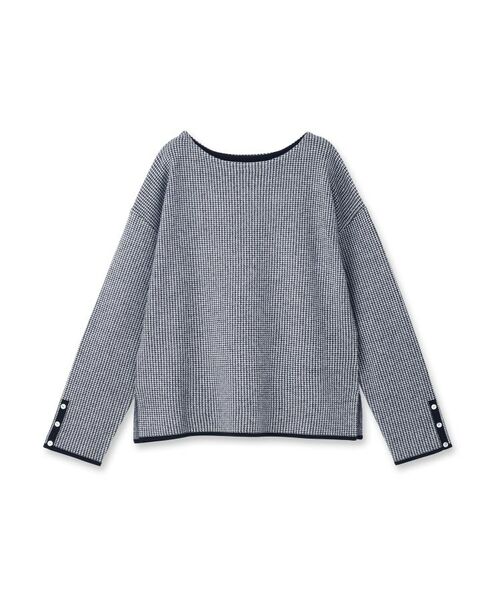 INDIVI / インディヴィ ニット・セーター | 【洗える／SETUP可能】ジャカードボートネックニット | 詳細1