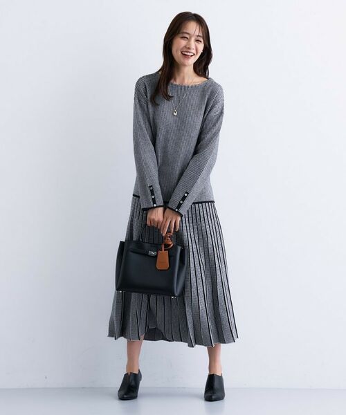 INDIVI / インディヴィ ニット・セーター | 【洗える／SETUP可能】ジャカードボートネックニット | 詳細11