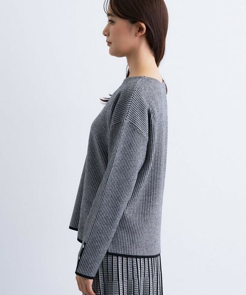 INDIVI / インディヴィ ニット・セーター | 【洗える／SETUP可能】ジャカードボートネックニット | 詳細15