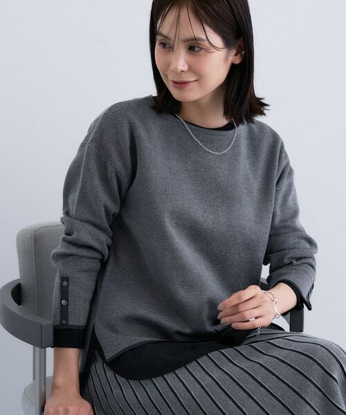 INDIVI / インディヴィ ニット・セーター | 【洗える／SETUP可能】ジャカードボートネックニット | 詳細2