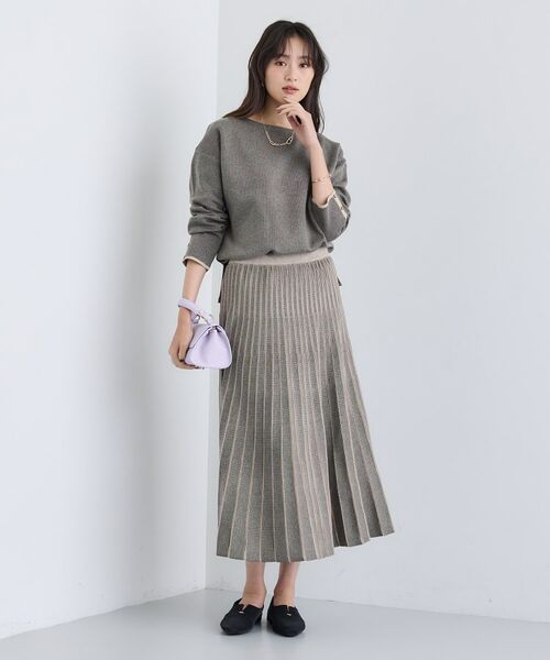 INDIVI / インディヴィ ニット・セーター | 【洗える／SETUP可能】ジャカードボートネックニット | 詳細8