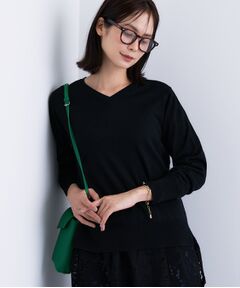INDIVI / インディヴィ ニット・セーター | 【洗える／毛玉になりにくい】エクストラファインウール Vネックニット