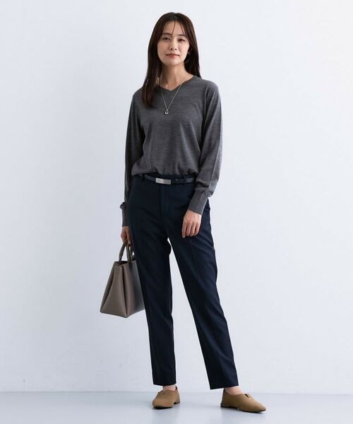 INDIVI / インディヴィ ニット・セーター | 【洗える／毛玉になりにくい】エクストラファインウール Vネックニット | 詳細19