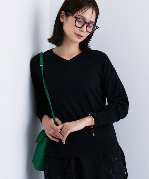 INDIVI / インディヴィ ニット・セーター | 【洗える／毛玉になりにくい】エクストラファインウール Vネックニット | 詳細28