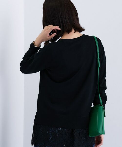 INDIVI / インディヴィ ニット・セーター | 【洗える／毛玉になりにくい】エクストラファインウール Vネックニット | 詳細7