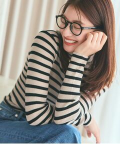 INDIVI / インディヴィ ニット・セーター | 【洗える／毛玉になりにくい】エクストラファインウール リブタートルニット