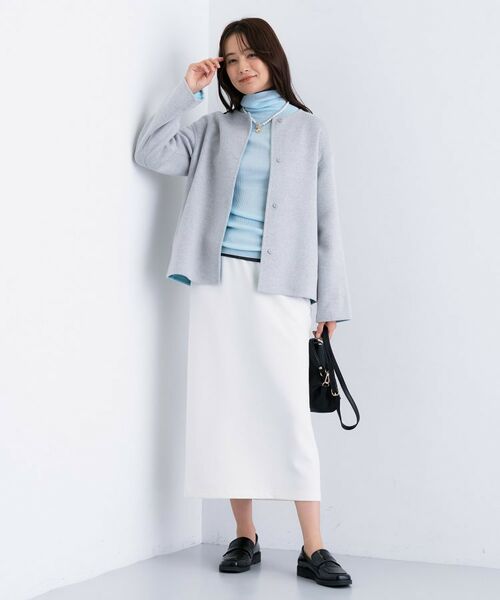 INDIVI / インディヴィ ニット・セーター | 【洗える／毛玉になりにくい】エクストラファインウール リブタートルニット | 詳細16