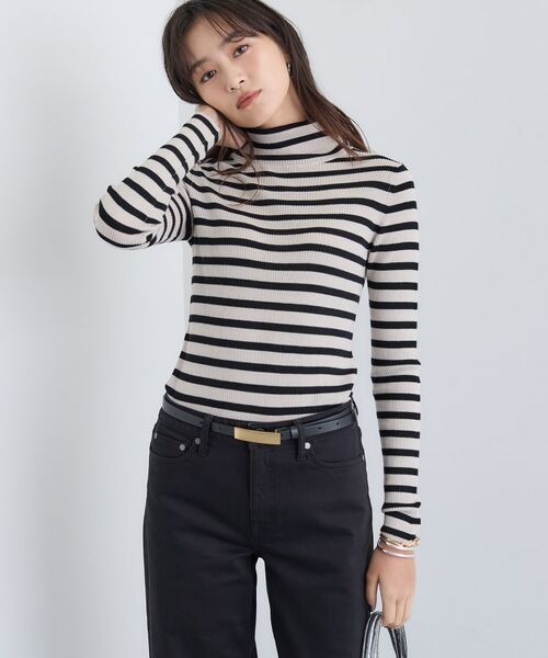 INDIVI / インディヴィ ニット・セーター | 【洗える／毛玉になりにくい】エクストラファインウール リブタートルニット | 詳細18