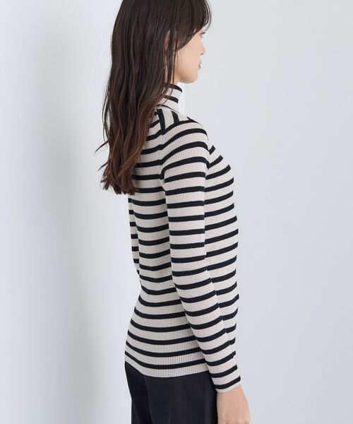 INDIVI / インディヴィ ニット・セーター | 【洗える／毛玉になりにくい】エクストラファインウール リブタートルニット | 詳細27