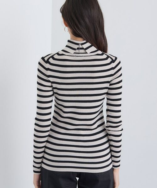 INDIVI / インディヴィ ニット・セーター | 【洗える／毛玉になりにくい】エクストラファインウール リブタートルニット | 詳細28