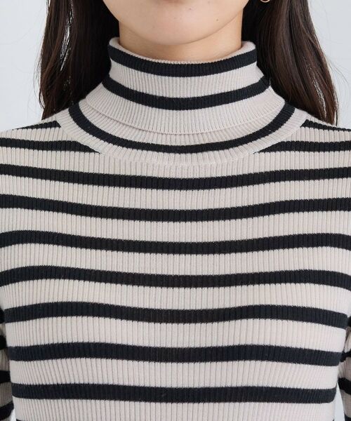 INDIVI / インディヴィ ニット・セーター | 【洗える／毛玉になりにくい】エクストラファインウール リブタートルニット | 詳細29