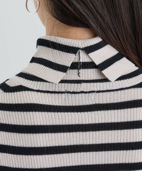 INDIVI / インディヴィ ニット・セーター | 【洗える／毛玉になりにくい】エクストラファインウール リブタートルニット | 詳細30