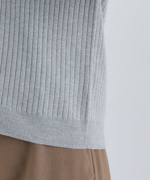 INDIVI / インディヴィ カーディガン・ボレロ | 【トレンド】衿付きワイドリブニット | 詳細15