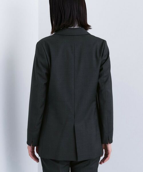 INDIVI / インディヴィ テーラードジャケット | 【日本製／スーツ／通勤】シルクウールストレッチ ダブルジャケット | 詳細12