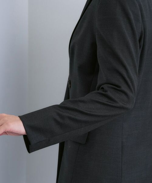 INDIVI / インディヴィ テーラードジャケット | 【日本製／スーツ／通勤】シルクウールストレッチ ダブルジャケット | 詳細14