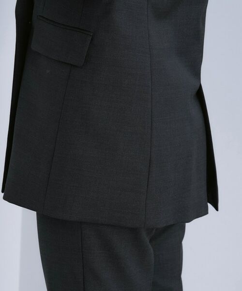 INDIVI / インディヴィ テーラードジャケット | 【日本製／スーツ／通勤】シルクウールストレッチ ダブルジャケット | 詳細15