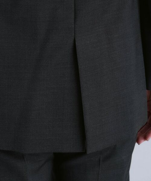 INDIVI / インディヴィ テーラードジャケット | 【日本製／スーツ／通勤】シルクウールストレッチ ダブルジャケット | 詳細17
