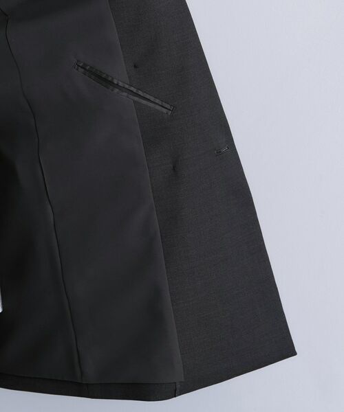 INDIVI / インディヴィ テーラードジャケット | 【日本製／スーツ／通勤】シルクウールストレッチ ダブルジャケット | 詳細18