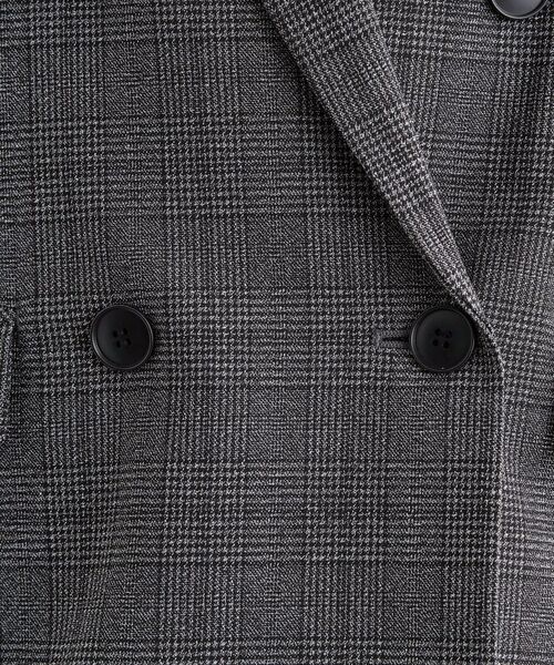 INDIVI / インディヴィ テーラードジャケット | 【洗える／オンオフ】チェック柄ダブルジャケット | 詳細5