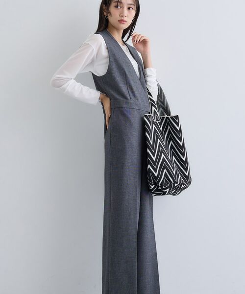 INDIVI / インディヴィ サロペット・オールインワン | 【トレンド／スタイルアップ】ストレッチコンビネゾン | 詳細6