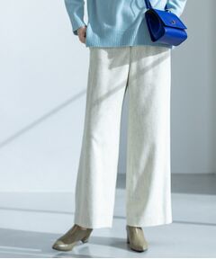 INDIVI / インディヴィ パンツ | 【褒められパンツ／ウール混】ウォームウール ワイドパンツ