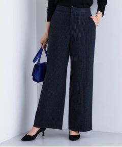 INDIVI / インディヴィ パンツ | 【褒められパンツ／ウール混】ウォームウール ワイドパンツ