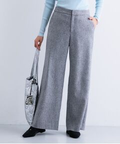 INDIVI / インディヴィ パンツ | 【褒められパンツ／ウール混】ウォームウール ワイドパンツ