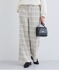 INDIVI / インディヴィ パンツ | 【褒められパンツ／ウール混】ウォームウール ワイドパンツ