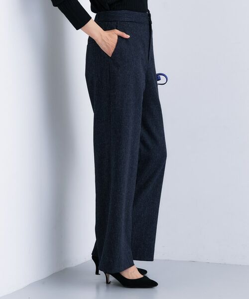 INDIVI / インディヴィ パンツ | 【褒められパンツ/ウール混】ウォームウール ワイドパンツ | 詳細10