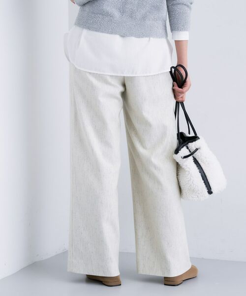 INDIVI / インディヴィ パンツ | 【褒められパンツ/ウール混】ウォームウール ワイドパンツ | 詳細15
