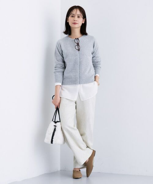 INDIVI / インディヴィ パンツ | 【褒められパンツ/ウール混】ウォームウール ワイドパンツ | 詳細16