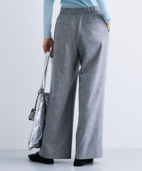 INDIVI / インディヴィ パンツ | 【褒められパンツ/ウール混】ウォームウール ワイドパンツ | 詳細19