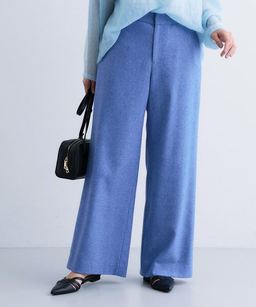 INDIVI / インディヴィ パンツ | 【褒められパンツ/ウール混】ウォームウール ワイドパンツ | 詳細26