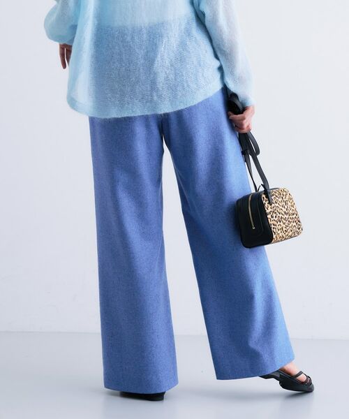 INDIVI / インディヴィ パンツ | 【褒められパンツ/ウール混】ウォームウール ワイドパンツ | 詳細27