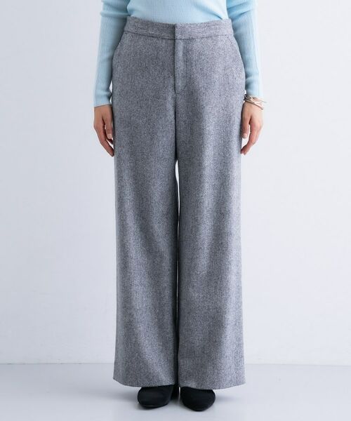 INDIVI / インディヴィ パンツ | 【褒められパンツ/ウール混】ウォームウール ワイドパンツ | 詳細30
