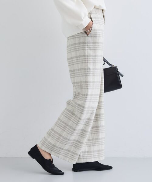 INDIVI / インディヴィ パンツ | 【褒められパンツ/ウール混】ウォームウール ワイドパンツ | 詳細6