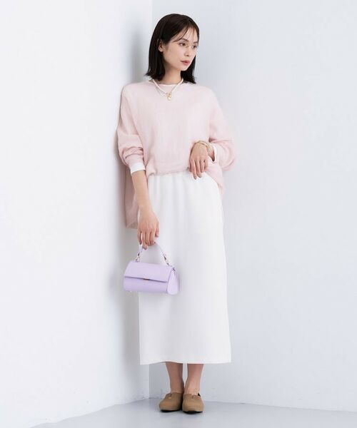 INDIVI / インディヴィ ロング・マキシ丈スカート | 【SETUP可能/Iライン】ダンボールジャージスカート | 詳細3