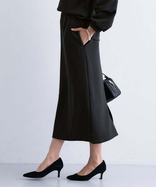 INDIVI / インディヴィ ロング・マキシ丈スカート | 【SETUP可能/Iライン】ダンボールジャージスカート | 詳細6