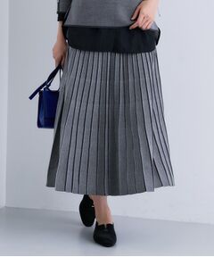 INDIVI / インディヴィ ロング・マキシ丈スカート | 【洗える／SETUP可能】ジャカードニット プリーツスカート