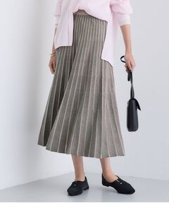 INDIVI / インディヴィ ロング・マキシ丈スカート | 【洗える／SETUP可能】ジャカードニット プリーツスカート
