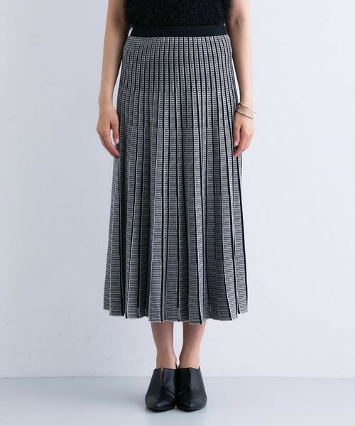 INDIVI / インディヴィ ロング・マキシ丈スカート | 【洗える/SETUP可能】ジャカードニット プリーツスカート | 詳細14