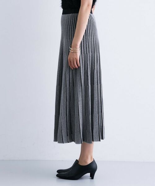INDIVI / インディヴィ ロング・マキシ丈スカート | 【洗える/SETUP可能】ジャカードニット プリーツスカート | 詳細15