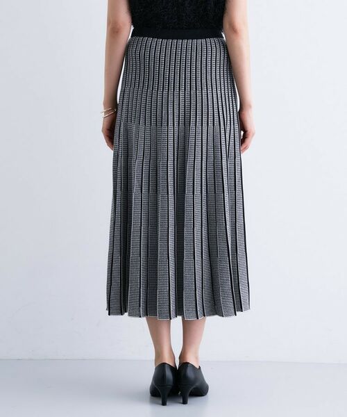 INDIVI / インディヴィ ロング・マキシ丈スカート | 【洗える/SETUP可能】ジャカードニット プリーツスカート | 詳細16