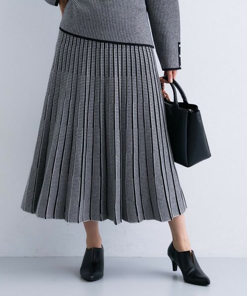 INDIVI / インディヴィ ロング・マキシ丈スカート | 【洗える/SETUP可能】ジャカードニット プリーツスカート | 詳細20