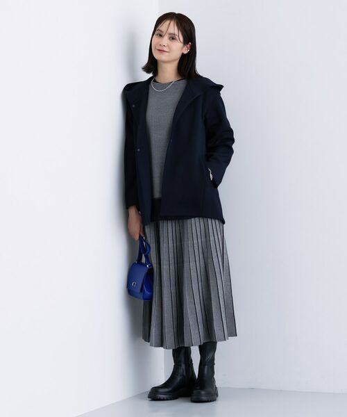 INDIVI / インディヴィ ロング・マキシ丈スカート | 【洗える/SETUP可能】ジャカードニット プリーツスカート | 詳細4