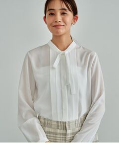 INDIVI / インディヴィ シャツ・ブラウス | 【きれいめ／オフィス／セレモニー】2WAYリボンタイブラウス